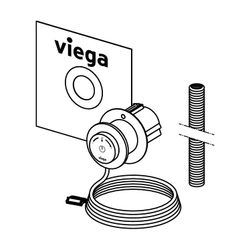 Viega AquaVip Bedienelement 9120.4 für Duscheinheit, PC, Drehknopf Messing verchromt... VIEGA-827335 4015211827335 (Abb. 1)