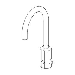 Viega AquaVip Küchenarmatur elektronisch 9121.7, warm und kalt, 210x390mm, verchromt... VIEGA-828318 4015211828318 (Abb. 1)