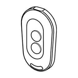 Viega AquaVip Infrarot-Fernbedienung elektronisch 9122.5 für AquaVip-Sanitärarmaturen, Ku... VIEGA-828394 4015211828394 (Abb. 1)