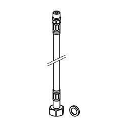 Viega AquaVip Anschlussschlauch 9122.6 für AquaVip Sanitärarmaturen, verchromt... VIEGA-828400 4015211828400 (Abb. 1)
