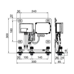 Viega AquaVip Duscheinheit 9120.3, 300x300x85mm, elektronisch CAN 24V... VIEGA-827328 4015211827328 (Abb. 1)
