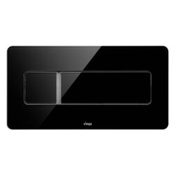 Viega Visign for More 105 WC-Betätigungsplatte 8357.1, Glas, Schwarz... VIEGA-758837 4015211758837 (Abb. 1)