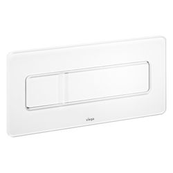 Viega Visign for More 105 WC-Betätigungsplatte 8357.1, Glas, Weiß... VIEGA-758820 4015211758820 (Abb. 1)