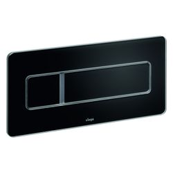 Viega Visign for More 105 WC-Betätigungsplatte 8357.1, Glas, Schwarz... VIEGA-758837 4015211758837 (Abb. 1)