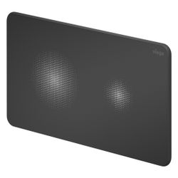 Viega Visign for Style 25 WC-Betätigungsplatte für Prevista 8615.1, Kunststoff, Schwarz m... VIEGA-827663 4015211827663 (Abb. 1)