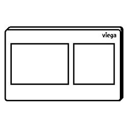 Viega Visign for Style 21 WC-Betätigungsplatte 8611.1, Kunststoff, Weiß matt... VIEGA-832483 4015211832483 (Abb. 1)