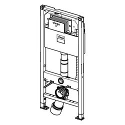 Viega Prevista Dry WC-Element 8521 mit Dusch-WC-Anschluss, 1120mm höhenverstellbar... VIEGA-771997 4015211771997 (Abb. 1)