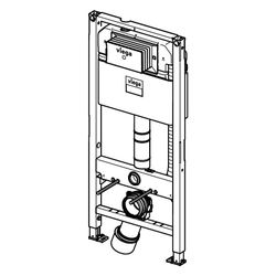 Viega Prevista Dry WC-Element 8522 mit Dusch-WC-Anschluss 1120mm... VIEGA-771980 4015211771980 (Abb. 1)