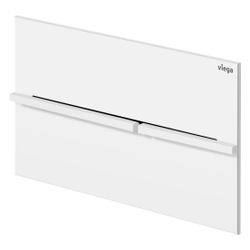 Viega Visign for More 204 WC-Betätigungsplatte für Prevista 8624.1 Edelstahl, Weiß matt... VIEGA-832520 4015211832520 (Abb. 1)
