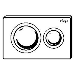 Viega Visign for Style 20 WC-Betätigungsplatte 8610.1, Kunststoff, Weiß matt... VIEGA-832476 4015211832476 (Abb. 1)