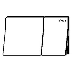 Viega Visign for More 200 WC-Betätigungsplatte für Prevista 8620.1 Metall, Weiß matt... VIEGA-832506 4015211832506 (Abb. 1)