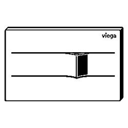 Viega Visign for More 201 WC-Betätigungsplatte für Prevista 8621.1 Edelstahl, Weiß matt... VIEGA-832513 4015211832513 (Abb. 1)