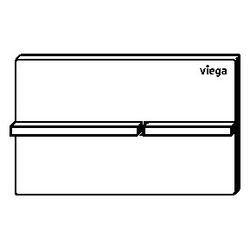 Viega Visign for More 204 WC-Betätigungsplatte für Prevista 8624.1 Edelstahl, Weiß matt... VIEGA-832520 4015211832520 (Abb. 1)