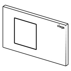 Viega Visign for Public 13 WC-Betätigungsplatte für Prevista 8633.1 Edelstahl gebürstet... VIEGA-831929 4015211831929 (Abb. 1)