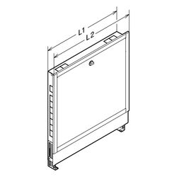 Viega UP Verteilerschrank 1295.3 für Fonterra-​Flächentemperierung 1010, Typ 1000, Einbau... VIEGA-837068 4015211837068 (Abb. 1)