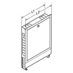 Viega UP Verteilerschrank 1295 für Fonterra-​Flächentemperierung 1010, Typ 560, Einbautie... VIEGA-836511 4015211836511 (Abb. 1)