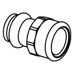 Viega Sanpress Übergangsstück mit SC-Contur 2212, d. 28mm x Rp 1/2", Siliziumbronze... VIEGA-428174 4015211428174 (Abb. 1)
