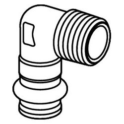 Viega Sanpress Übergangswinkel 90 Grad mit SC-Contur 2214.1, d. 15mm x R 1/2", Siliziumbr... VIEGA-335281 4015211335281 (Abb. 1)