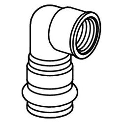 Viega Sanpress Übergangswinkel 90 Grad mit SC-Contur 2214.2, d. 18mm x Rp 1/2", Siliziumb... VIEGA-281236 4015211281236 (Abb. 1)