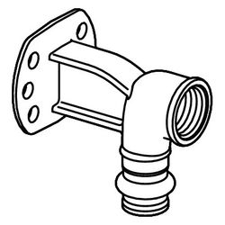 Viega Sanpress Wandscheibe mit SC-Contur 2225.6, d. 15mm x Rp 1/2", Siliziumbronze... VIEGA-347307 4015211347307 (Abb. 1)