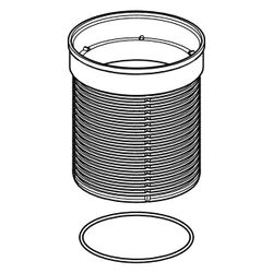 Viega Advantix Höhenausgleichsstück 4947, 40-95mm, d. 100mm, Kunststoff, Grau... VIEGA-111496 4015211111496 (Abb. 1)