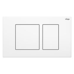 Viega Visign for Public 10 WC-Betätigungsplatte für Prevista 8630.1, Edelstahl, Weiß glän... VIEGA-831943 4015211831943 (Abb. 1)