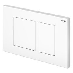 Viega Visign for Public 10 WC-Betätigungsplatte für Prevista 8630.1, Edelstahl, Weiß glän... VIEGA-831943 4015211831943 (Abb. 1)