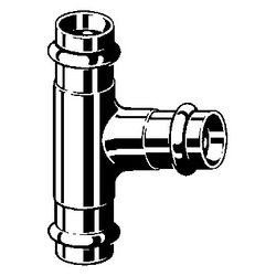 Viega Sanpress T-Stück mit SC-Contur 2218, 42x35x35mm, Siliziumbronze... VIEGA-283551 4015211283551 (Abb. 1)