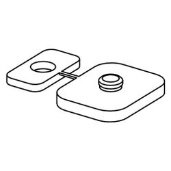 Viega Schallschlucker 8310.52, 50x40mm, Gummi, 10 Stück... VIEGA-636395 4015211636395 (Abb. 1)