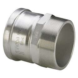 Viega Sanpress Inox XL Übergangsstück 2311XL d. 64mm x AG 2", Stahl nichtrostend... VIEGA-817855 4015211817855 (Abb. 1)