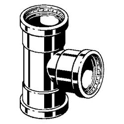 Viega Sanpress Inox G XL T-Stück 021XL, d. 76,1x35x76,1mm, Stahl nichtrostend... VIEGA-795528 4015211795528 (Abb. 1)