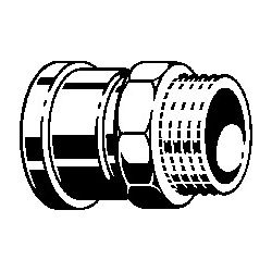 Viega Sanpress Inox XL Übergangsstück 2311XL d. 64mm x AG 2", Stahl nichtrostend... VIEGA-817855 4015211817855 (Abb. 1)