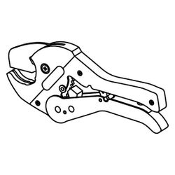 Viega Rohrschere 5341.2 für Kunststoffrohre d. 25-42mm... VIEGA-835989 4015211835989 (Abb. 1)