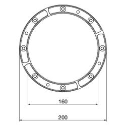 Viega Ringraumdichtung 5399, d. 200/160mm, gas- und wasserdicht... VIEGA-836009 4015211836009 (Abb. 1)