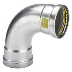 Viega Sanpress Inox G XL-Bogen 90 Grad 0216XL, 76,1mm, Stahl nichtrostend... VIEGA-577483 4015211577483 (Abb. 1)