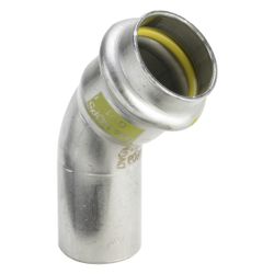 Viega Sanpress Inox G Bogen I/A 45 Grad mit SC-Contur 0226.1 für Gas, d. 18mm, Stahl nich... VIEGA-486204 4015211486204 (Abb. 1)