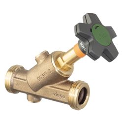 Viega Easytop KRV-Schrägsitzventil 2238.3, kombiniertes Freistromventil mit RV, DN 40, Ro... VIEGA-757304 4015211757304 (Abb. 1)