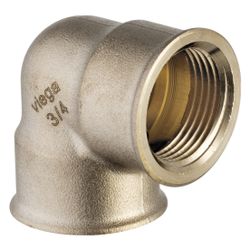 Viega Bogen 90 Grad 3090, Rp 1 1/4" x Rp 1 1/4", Rotguss... VIEGA-269210 4015211269210 (Abb. 1)
