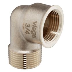 Viega Bogen 90 Grad 3092, R 1 1/2" x Rp 1 1/2", Rotguss... VIEGA-264123 4015211264123 (Abb. 1)