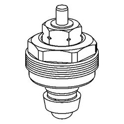 Viega Thermostatoberteil 1011.51 zu Heizkreisverteiler 1001.1, bis Baujahr 1997... VIEGA-134518 4015211134518 (Abb. 1)