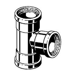 Viega Prestabo XL T-Stück mit SC-Contur 1118XL, d. 76,1x22x76,1mm, Stahl verzinkt... VIEGA-817824 4015211817824 (Abb. 1)