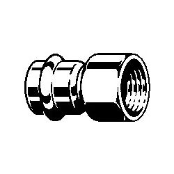 Viega Übergangsstück mit SC Temponox 1712 in 15mmxRp3/8 Stahl nichtrostend... VIEGA-811730 4015211811730 (Abb. 1)