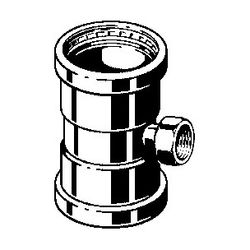 Viega T-Stück mit SC TemponoxXL 1717.2XL in 88,9mmxRp3/4x88,9mmStahl nichtrostend... VIEGA-810979 4015211810979 (Abb. 1)