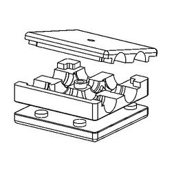 Viega Dämmbox für Raxofix-Kreuzungs-T-Stück 5349.9 für d. 16-20mm... VIEGA-826048 4015211826048 (Abb. 1)