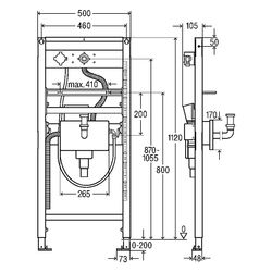 Viega Waschtisch-Element Prevista Dry 5841.90 mit AquaVip-Hygienespülarmatur... VIEGA-797294 4015211797294 (Abb. 1)