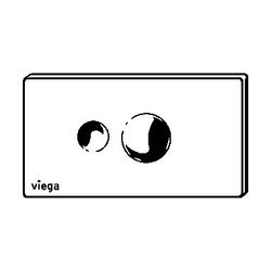 Viega WC Betätigungsplatte Visign for Style 10 8315.1 in schwarz matt... VIEGA-786977 4015211786977 (Abb. 1)