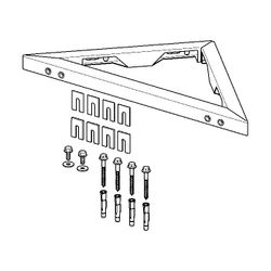 Viega Prevista Dry Montageeinheit 8534 für Wand-/Eckmontage, Stahl verzinkt... VIEGA-824143 4015211824143 (Abb. 1)