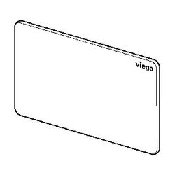 Viega WC Abdeckplatte 8660.1 für Prevista Visign for Style, Kunststoff, Weiß-Alpin... VIEGA-826123 4015211826123 (Abb. 1)