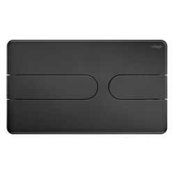 Viega Visign for Style 23 WC-Betätigungsplatte für Prevista 8613.1, Kunststoff, Schwarz m... VIEGA-801731 4015211801731 (Abb. 1)