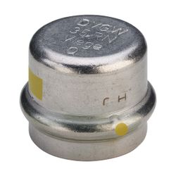 Viega Verschlusskappe SC Sanpress Inox G 0256 für Gas in 54mm Edelstahl... VIEGA-487294 4015211487294 (Abb. 1)